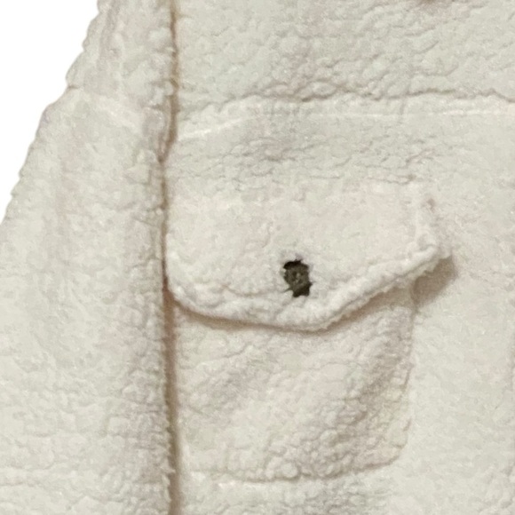 32 Degrees Heat Cozy Fleece Shirt Jacket Women's XL/XXL Cream Soft Oversized NWT - Picture 8 of 11